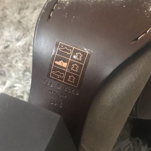 SOLD ❌ rag & bone Margot Gray Suede Ankle Boots - Picture 6 of 8